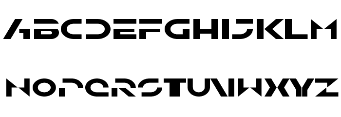 SF Solar Sailer Extended Font LOWERCASE