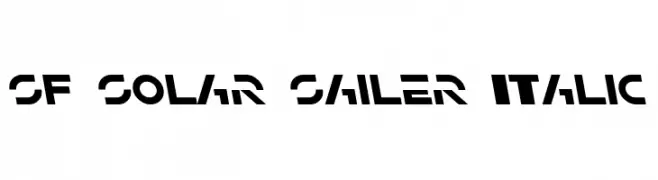 SF Solar Sailer Italic 