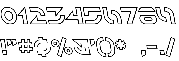 SF Solar Sailer Outline Italic Fonte OUTROS PERSONAGENS