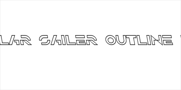 SF Solar Sailer Outline Italic Logo