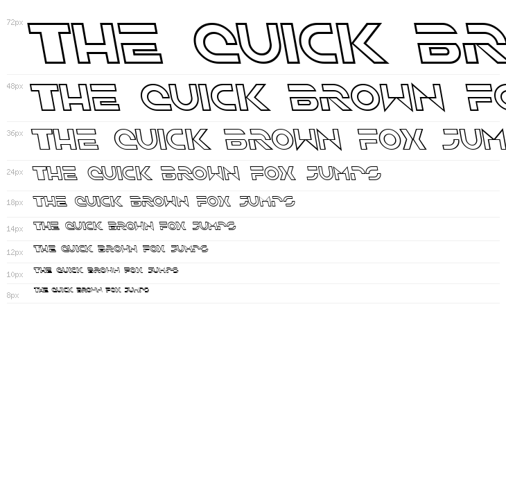 SF Solar Sailer Outline Italic Waterfall