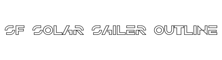 SF Solar Sailer Outline  Скачать бесплатные шрифты