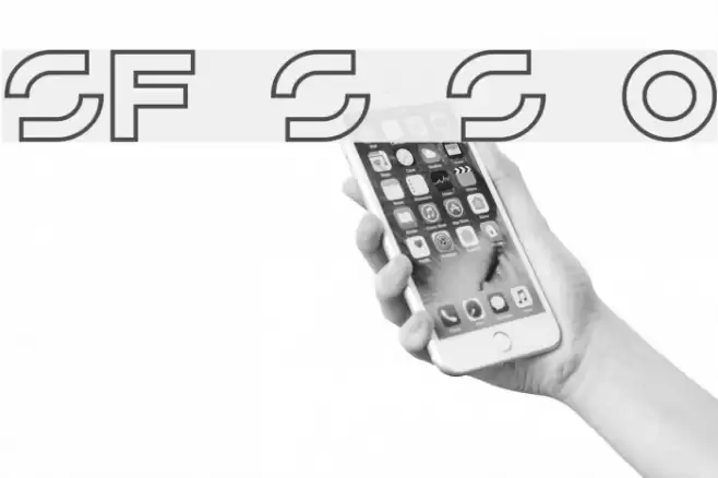 SF Solar Sailer Outline Font examples