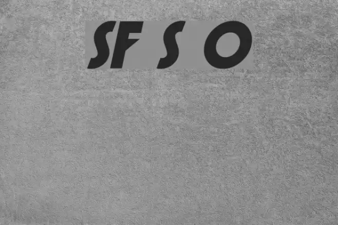 SF Speakeasy Oblique Font examples