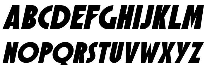 SF Speakeasy Oblique Font LOWERCASE