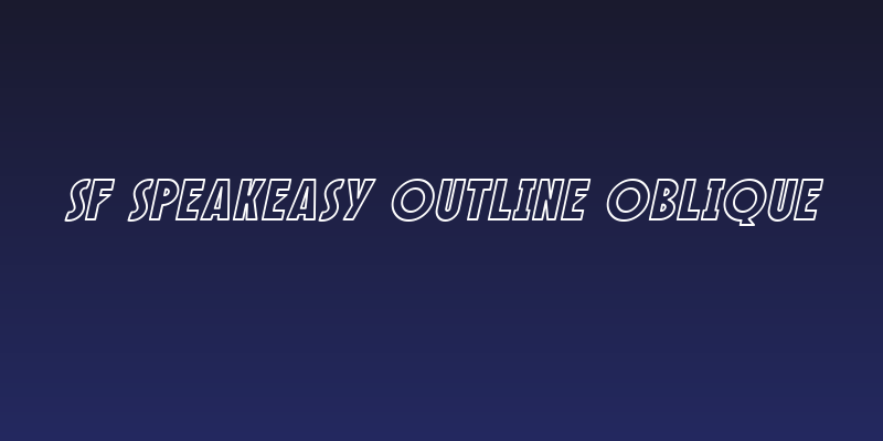 SF Speakeasy Outline Oblique Social Header