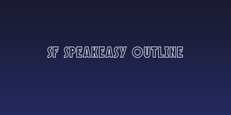 SF Speakeasy Outline Social Header