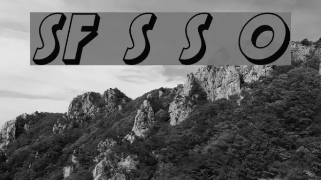 SF Speakeasy Shaded Oblique Font examples