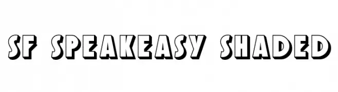 SF Speakeasy Shaded  les polices de caractères gratuit tlcharger