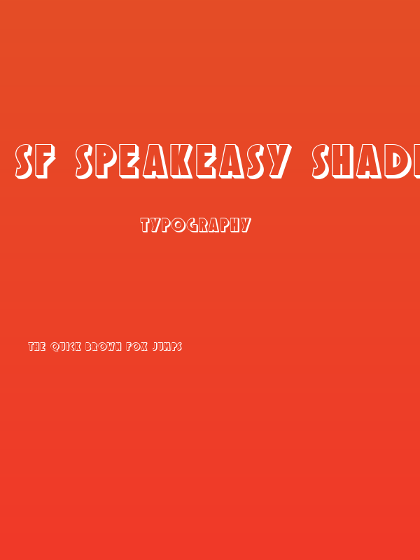 SF Speakeasy Shaded Poster
