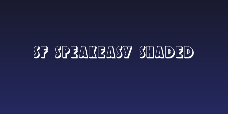 SF Speakeasy Shaded Social Header