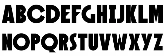 SF Speakeasy Schriftart Groß