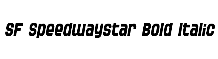 SF Speedwaystar Bold Italic  नि: शुल्क फ़ॉन्ट्स डाउनलोड