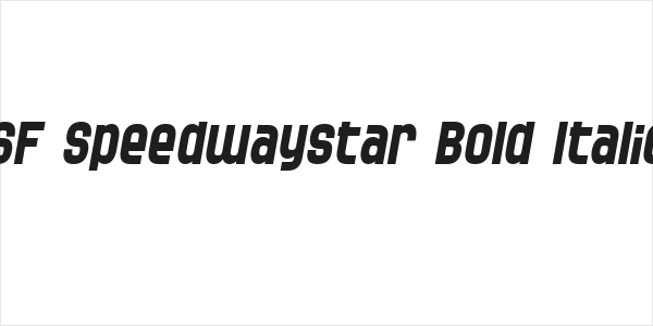 SF Speedwaystar Bold Italic Logo