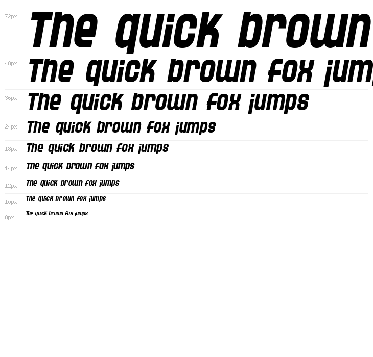 SF Speedwaystar Bold Italic Waterfall