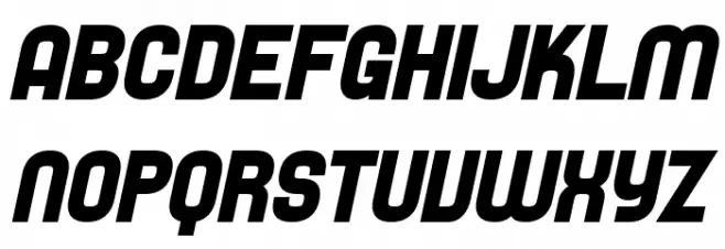 SF Speedwaystar Bold Oblique Шрифта ВЕРХНИЙ