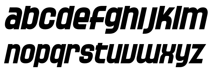 SF Speedwaystar Bold Oblique Font LOWERCASE