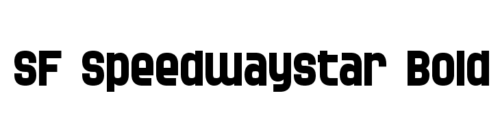 SF Speedwaystar Bold Font