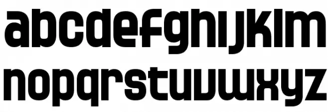 SF Speedwaystar Bold Font Litere mici