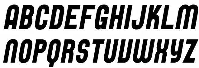 SF Speedwaystar Cond Italic 字体 大写
