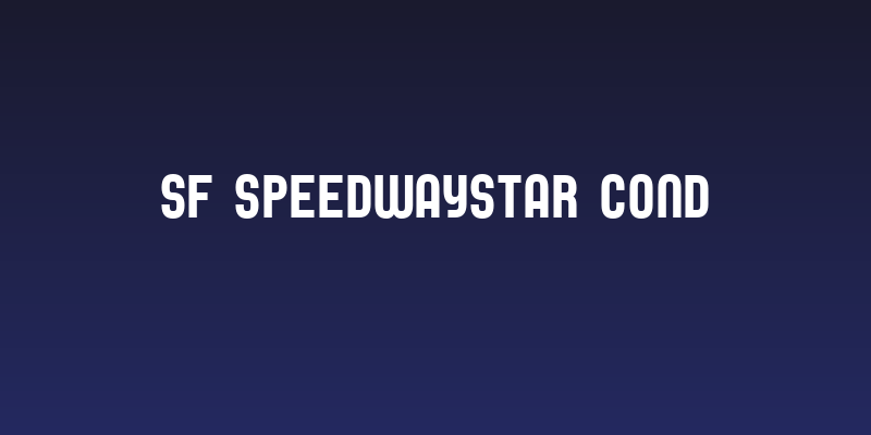 SF Speedwaystar Cond Social Header