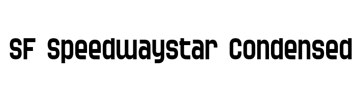 SF Speedwaystar Condensed Font