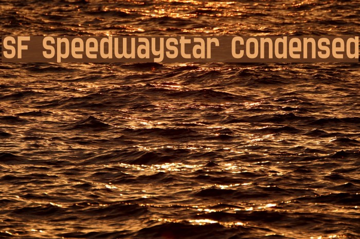 SF Speedwaystar Condensed フォント examples
