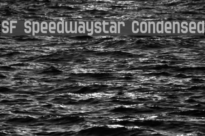 SF Speedwaystar Condensed フォント examples