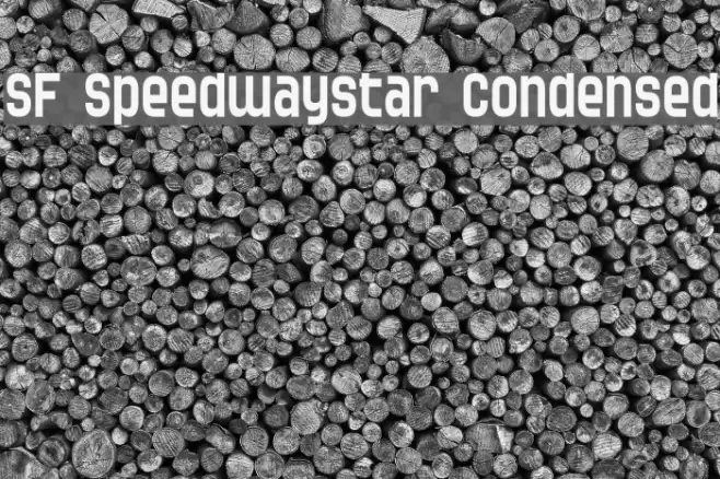 SF Speedwaystar Condensed フォント examples