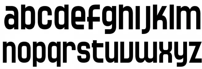 SF Speedwaystar Condensed Caratteri MINUSCOLO