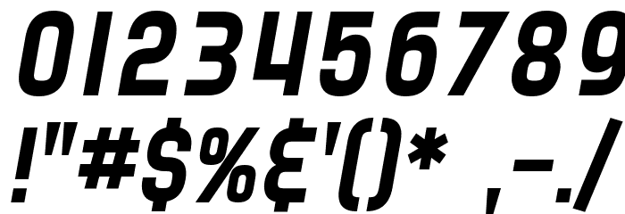 SF Speedwaystar Italic Font OTHER CHARS