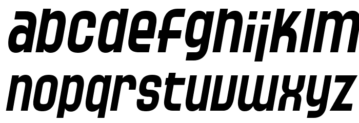 SF Speedwaystar Italic Font LOWERCASE