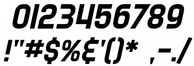 SF Speedwaystar Oblique Schriftart Anderer Schreiben