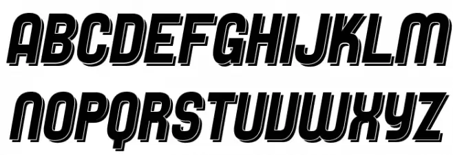 SF Speedwaystar Shaded Italic Fonte MAIÚSCULAS