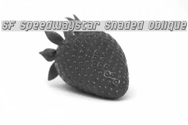 SF Speedwaystar Shaded Oblique Font examples