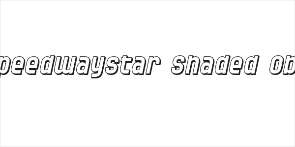 SF Speedwaystar Shaded Oblique Logo