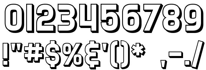 SF Speedwaystar Shaded Font Alte caractere