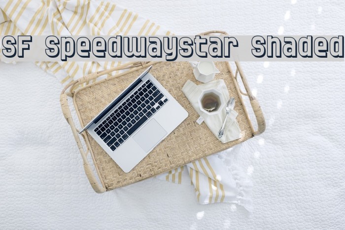 SF Speedwaystar Shaded Font examples