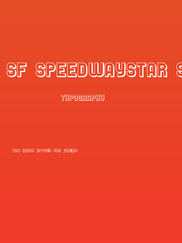 SF Speedwaystar Shaded Poster