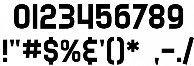 SF Speedwaystar Font OTHER CHARS