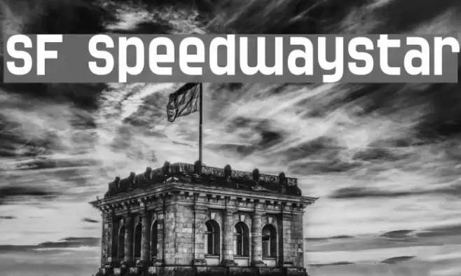 SF Speedwaystar Font examples