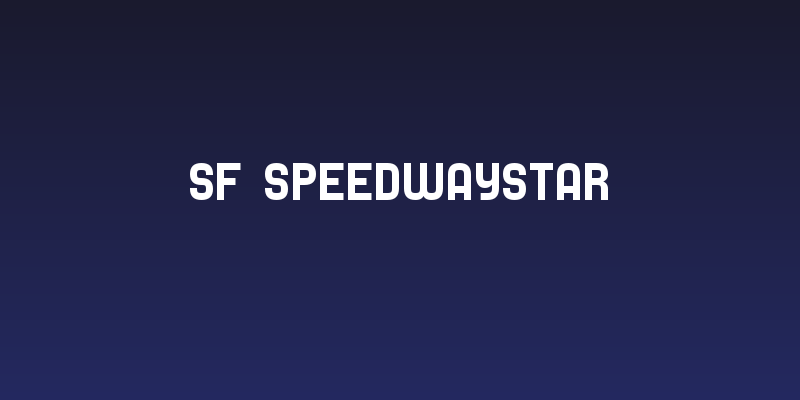SF Speedwaystar Social Header