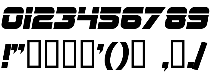 SF Sports Night Alternate フォント その他の文字