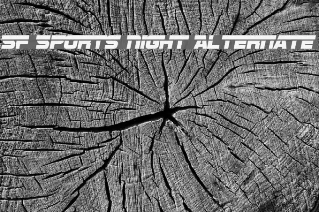 SF Sports Night Alternate Font examples