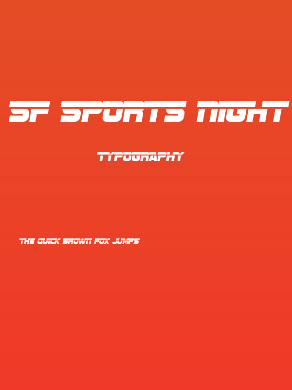 SF Sports Night Alternate Poster