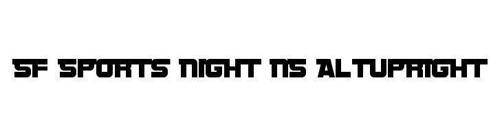 SF Sports Night NS AltUpright फ़ॉन्ट