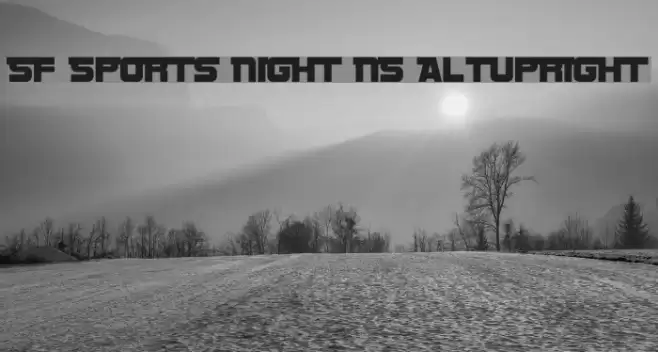 SF Sports Night NS AltUpright Fonte examples