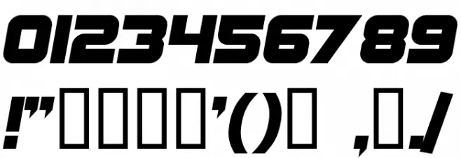 SF Sports Night NS Alternate Font OTHER CHARS