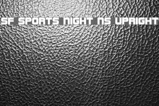SF Sports Night NS Upright Schriftart examples