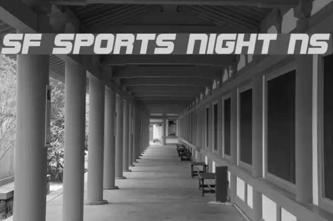 SF Sports Night NS Font examples